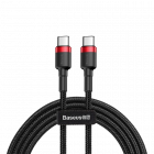 Kabel BASEUS USB-C USB-C Cafule PD2.0 60W 1m Czarny - pic 1