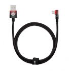 Kabel kątowy BASEUS USB-A - USB-C MVP 2 100W 1m Czarno-Czerwony - pic 1