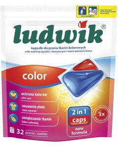 Kapsułki do prania LUDWIK Color 2 w 1 32 szt. - pic 1