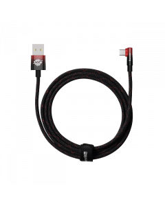 Kabel kątowy BASEUS USB-A - USB-C MVP 2 100W 2m Czarno-Czerwony - pic 1