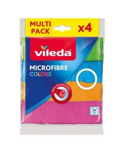 Ścierki z mikrofibry VILEDA Microfibre Colors 4szt.