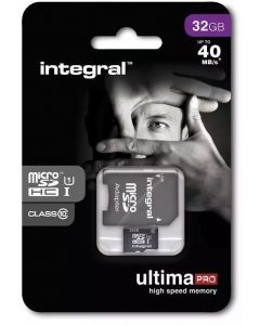 Karta pamięci INTEGRAL microSDHC 32GB Class 10 z adapterem - pic 1