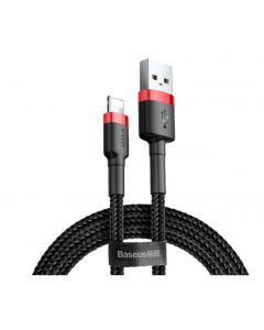 Kabel BASEUS USB-A Lightning Cafule 2.4A 1m Czarno-czerwony - pic 1