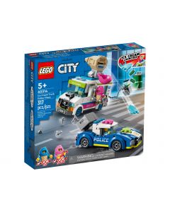 Klocki LEGO City Policyjny pościg za furgonetką z lodami 60314